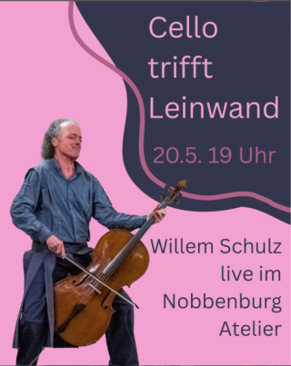 Cello trifft Leinwand
